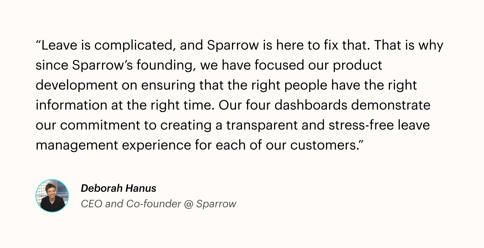 "The Future of Leave Management" - DH Quote