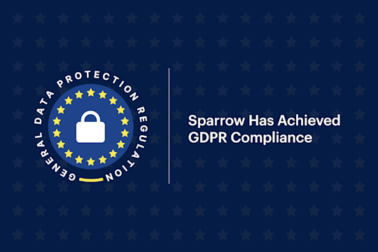 Sparrow Provides Enterprise-level Security with GDPR card image